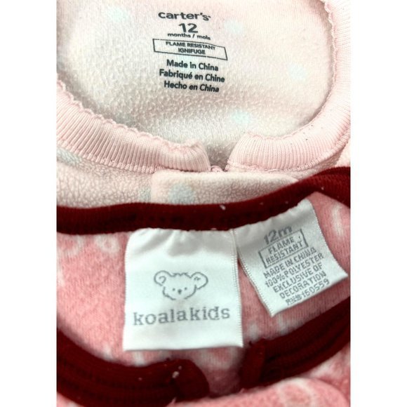 Baby Clothes - 2‎ Girl's Sleepers - Size 12 Month - Picture 4 of 4